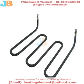 Ống sưởi trên lò nướng gia dụng, lúc đầu ống sưởi có màu đỏ và có thể làm nón...
